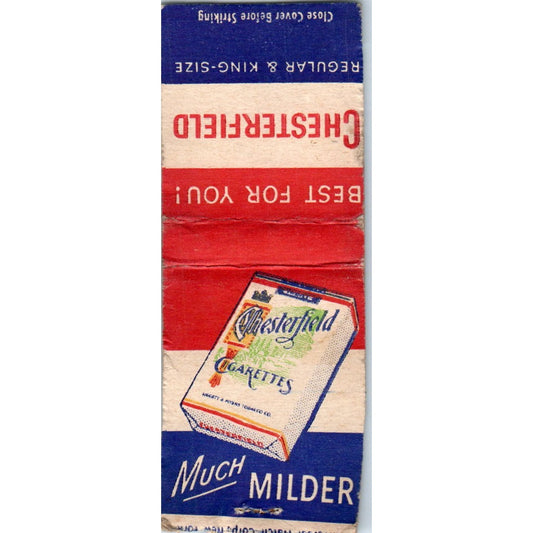 Chesterfield Cigarettes Advertising Matchbook Cover MM9-10