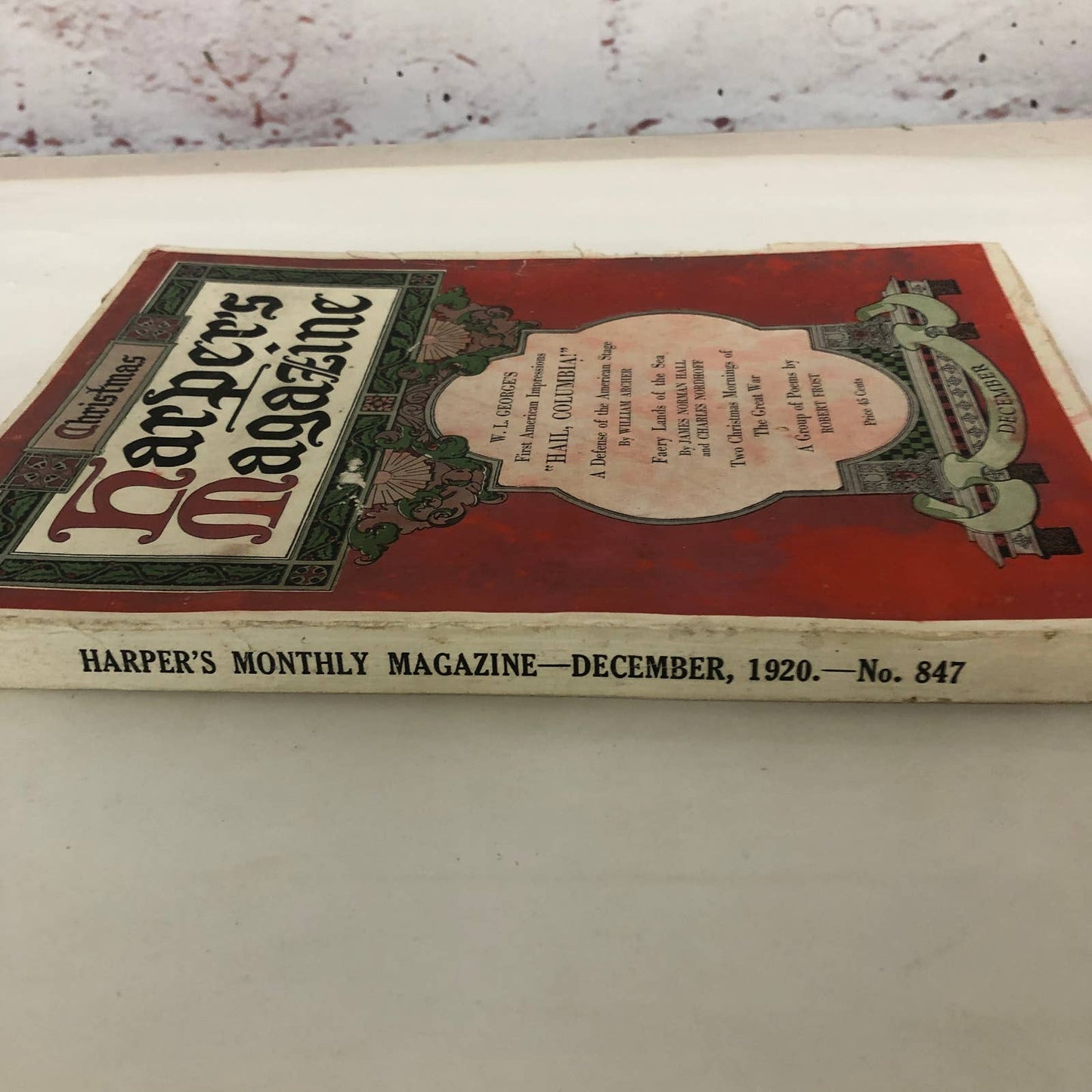 Harpers Monthly Magazine December 1920 Christmas Robert Frost Poems Many Ads