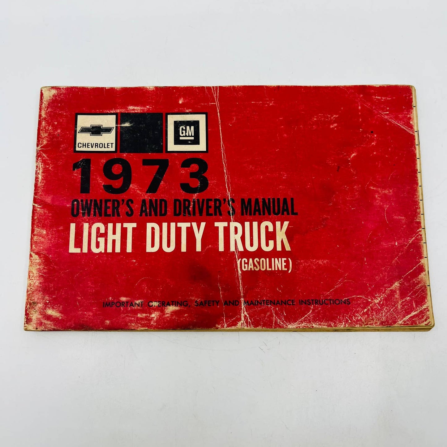 1973 73 Chevrolet GM Light Duty Truck Gasoline Pickup Owners Manual Chevy BA2