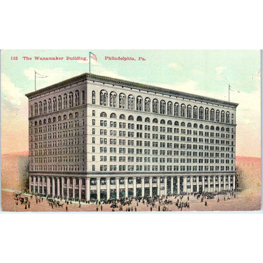 Antique Postcard the Wanamaker Building Philadelphia PA TD9-P1