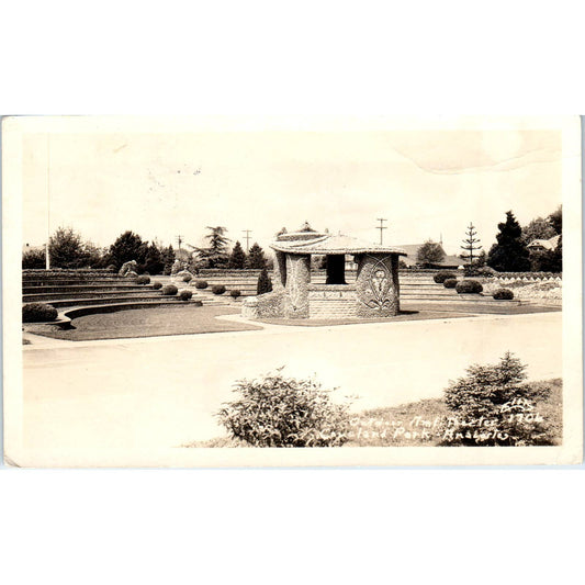 Vintage Postcard Causland Memorial Park Outdoor Theatre Anacortes Washington TD9