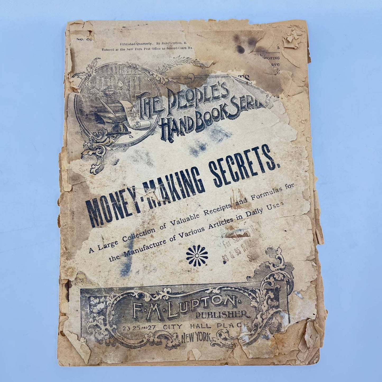 Early 1900s Booklet - Money Making Secrets - The Peoples Handbook Series TF7