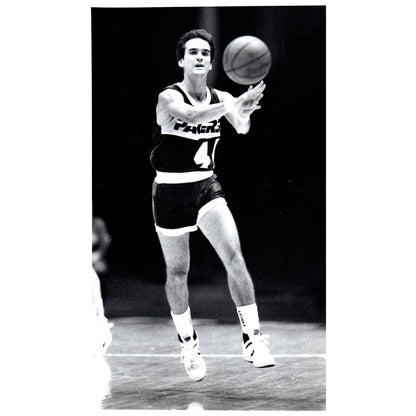 1986 Press Photo Basketball NBA Indiana Pacers Kyle Macy 6x10" AD3
