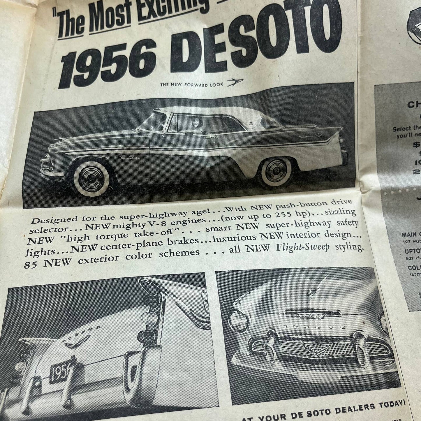 Vintage Cleveland News November 15, 1955 Airline Bomb Adlai Stevenson DeSoto B4