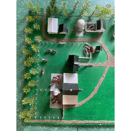 HUGE Vintage Handmade Farmstead Working Farm Miniature Scale Diorama
