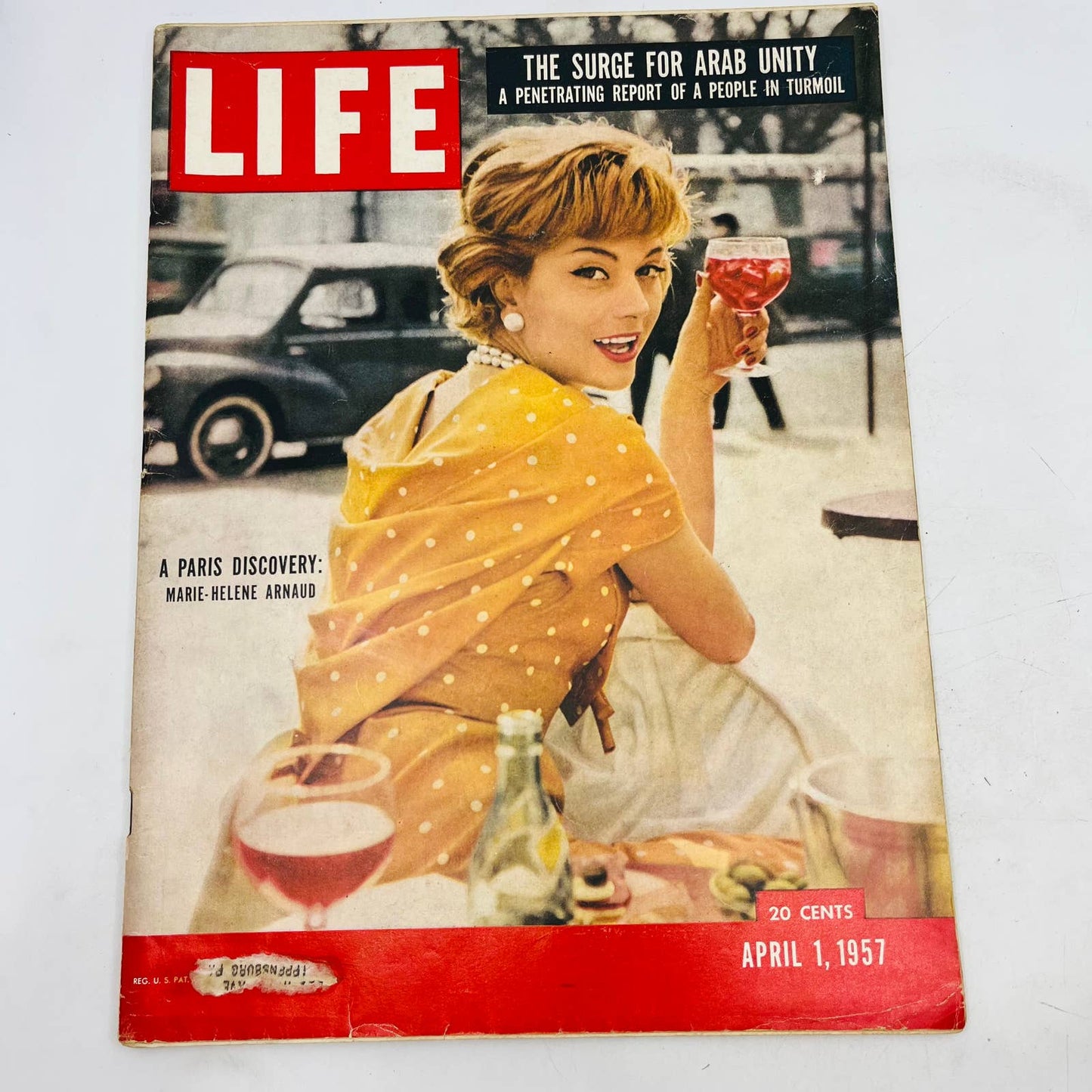 LIFE Magazine April 1 1957 Paris Fashions Marie-Helene Arnaud Noel Davis TA4