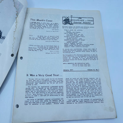 1977 Jan Chesapeake and Ohio Historical Newsletter C&O RR Thomas Dixon WV M1-2
