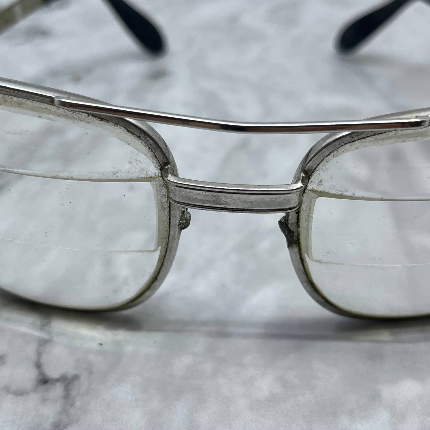 Vintage Titmus Z87 Aviator 5 1/2 Thick Eyeglasses Safety Glasses Frames SE9