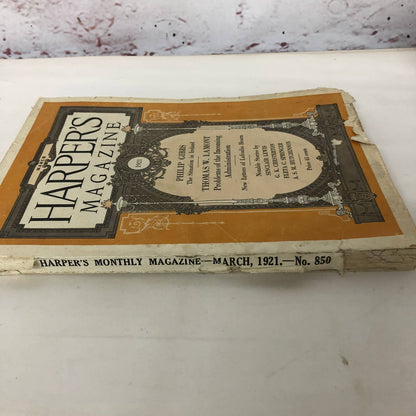 Harper's Monthly Magazine March 1921 Sinclair Lewis Philip Gibbs Many Ads