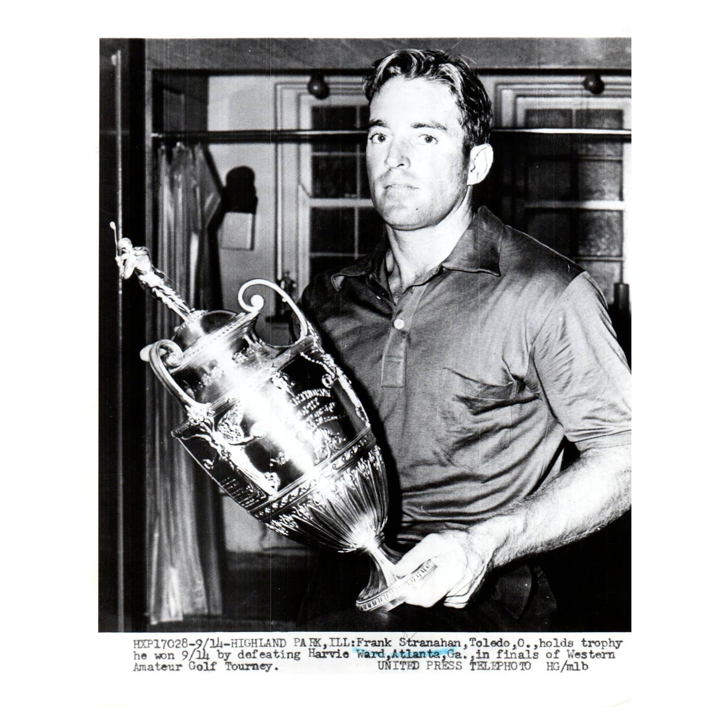 1952 Press Photo Golf Frank Stranahan Western Amateur Golf Tournament 7x9" AD2