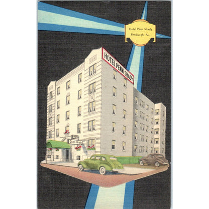 Vintage Postcard Hotel Penn Shady Pittsburgh PA TD9-P1