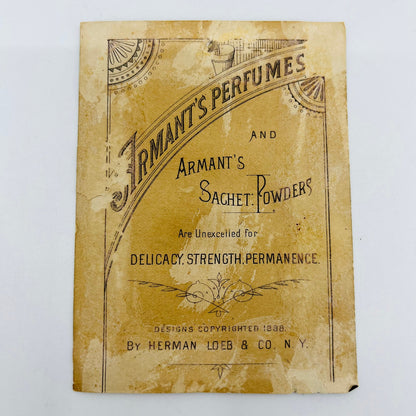 1880s Trade Card Armant’s Perfumes Herman Loeb NY Birds in Nest AH9-M6