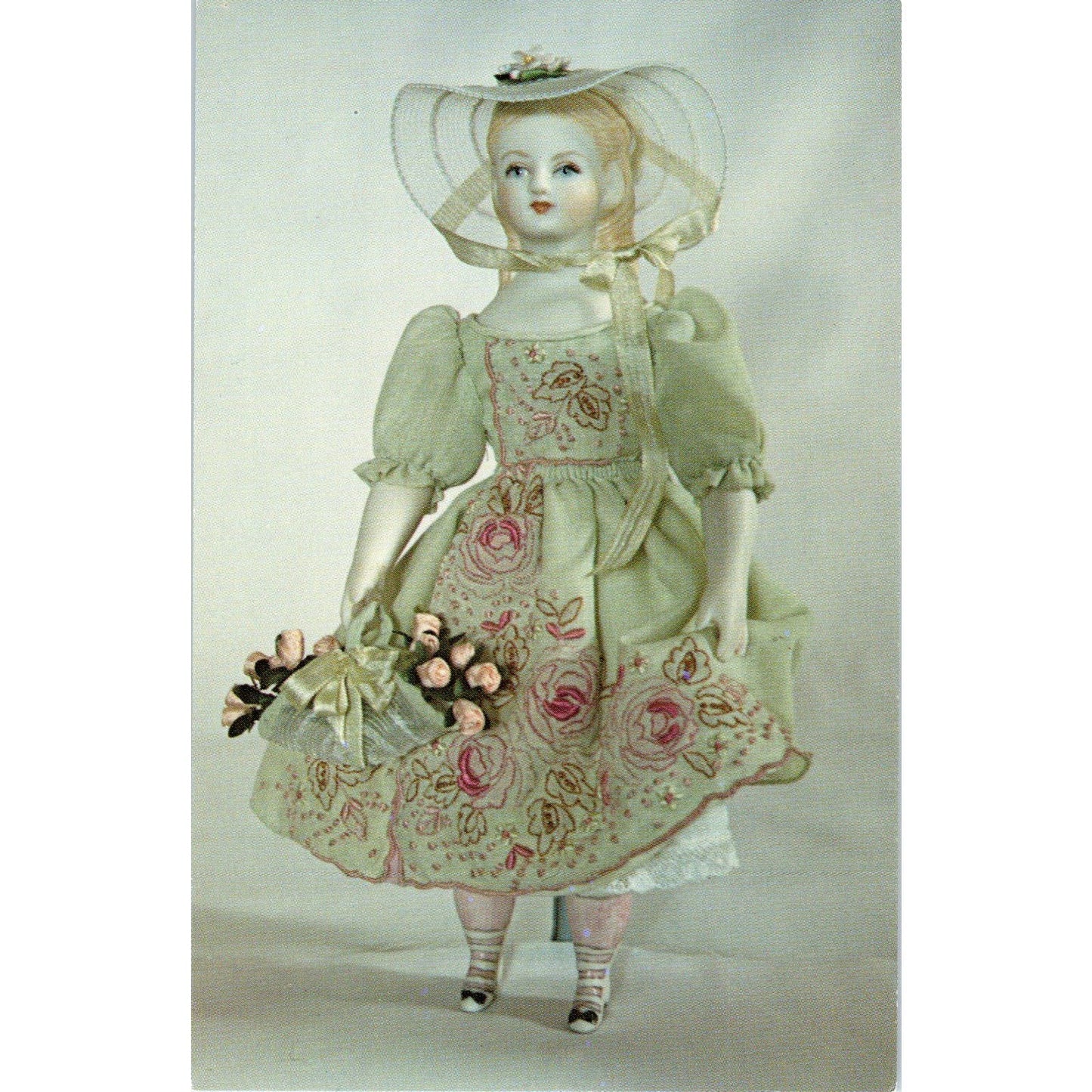 Rene Harrison NIADA Artist - Marion Harding Doll Original Postcard PB9