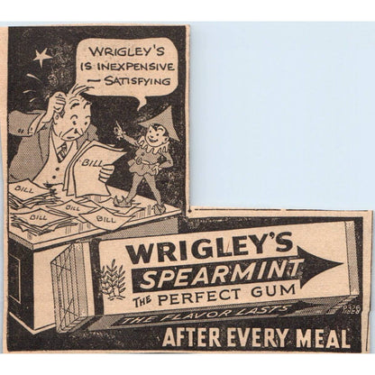 1935 Minneapolis Journal Newspaper Ad Wrigley's Spearmint Gum FL5-6-1