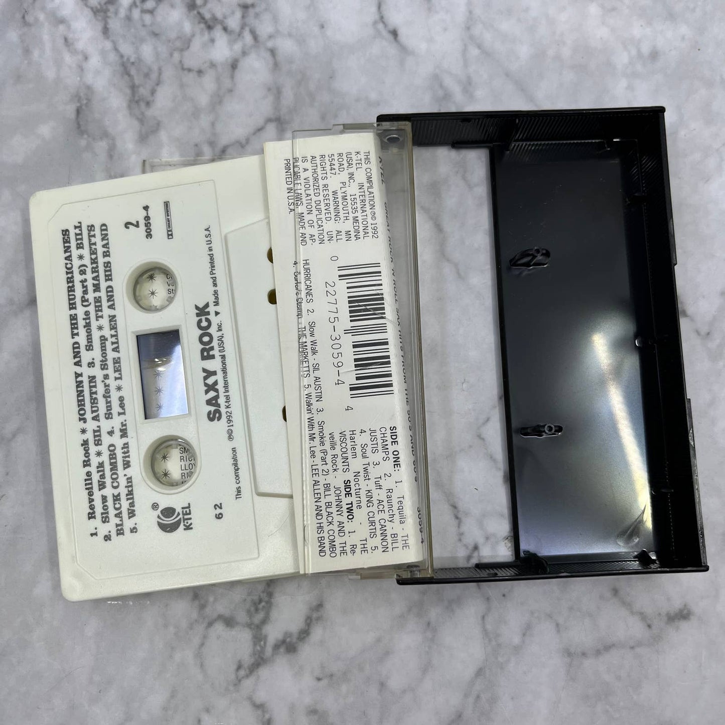 Vintage SAXY ROCK CD Sax Hits from the 50's & 60's Cassette Tape TJ2-7