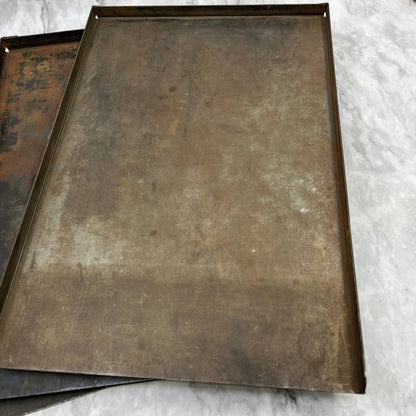 Vintage Stainless Steel Letterpress Galley Trays SET OF 4 - 9x13 TJ5