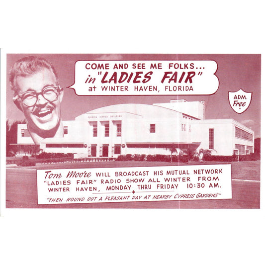 Ladies Fair Tom Moore Winterhaven Florida Original Postcard TK1-P19