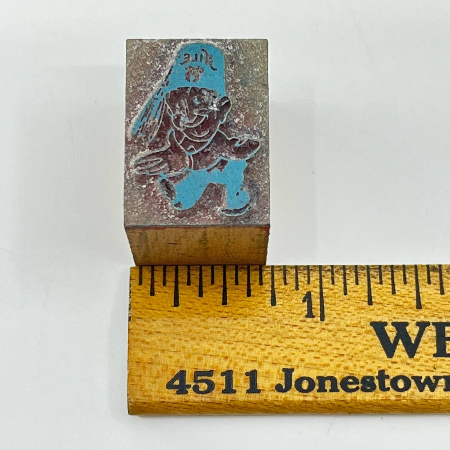 1920s Nile Shriners Mountlake WA Masonic Stamp Typeset Print Block 3/4” SC7-40