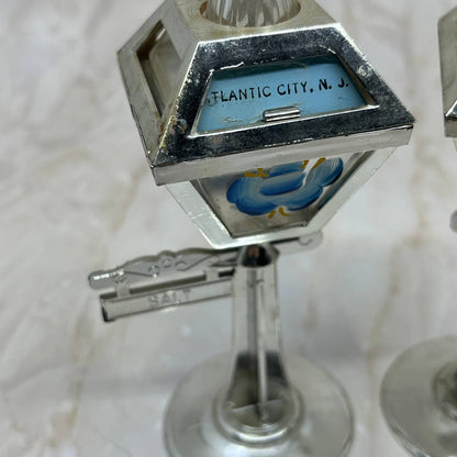 Celluloid Lamp Post Streetlight Salt Pepper Shakers Atlantic City NJ TC5-S1