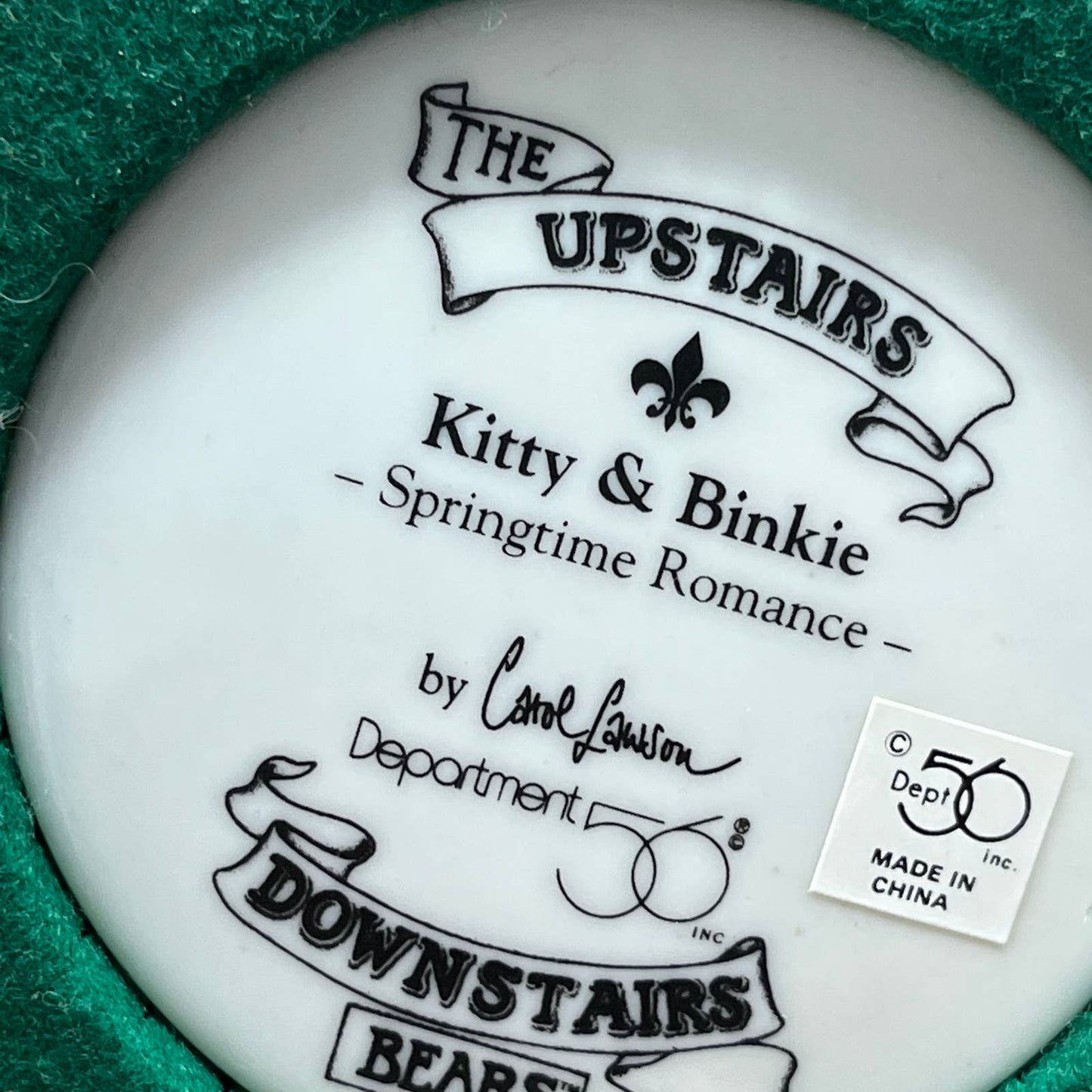 DEPT 56 UPSTAIRS DOWNSTAIRS BEARS Kitty & Binkie Springtime Romance TA2