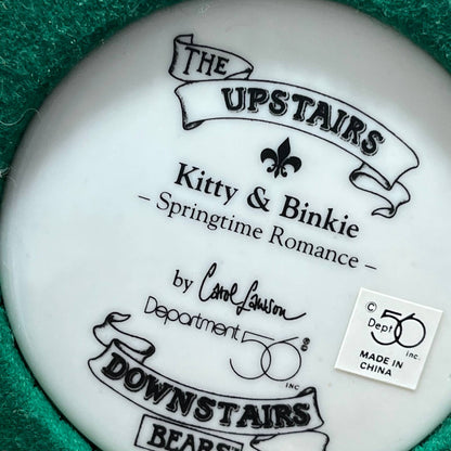 DEPT 56 UPSTAIRS DOWNSTAIRS BEARS Kitty & Binkie Springtime Romance TA2