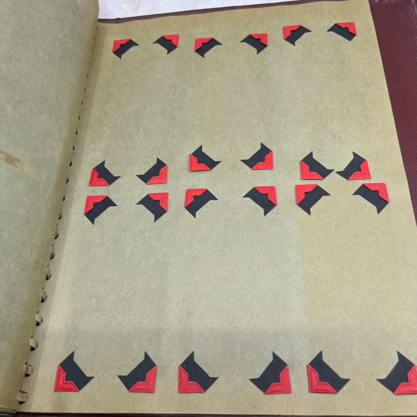 Vintage Beachcraft Match Cover Album BURGUNDY matchcover matchbook TC9