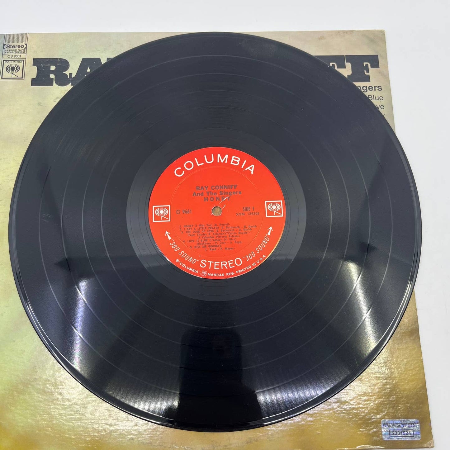Ray Conniff and the Singers Honey Vinyl Record Autographed Authenticated TH3
