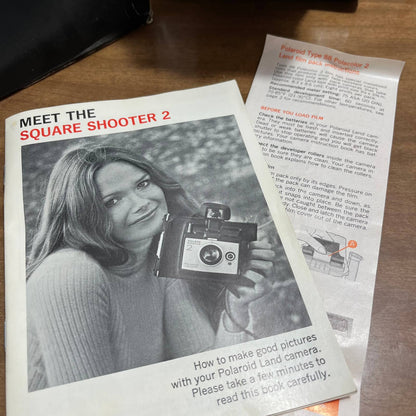 Polaroid Square Shooter 2 Land Camera Instant Camera w/ Box, Manual & Insert TH1