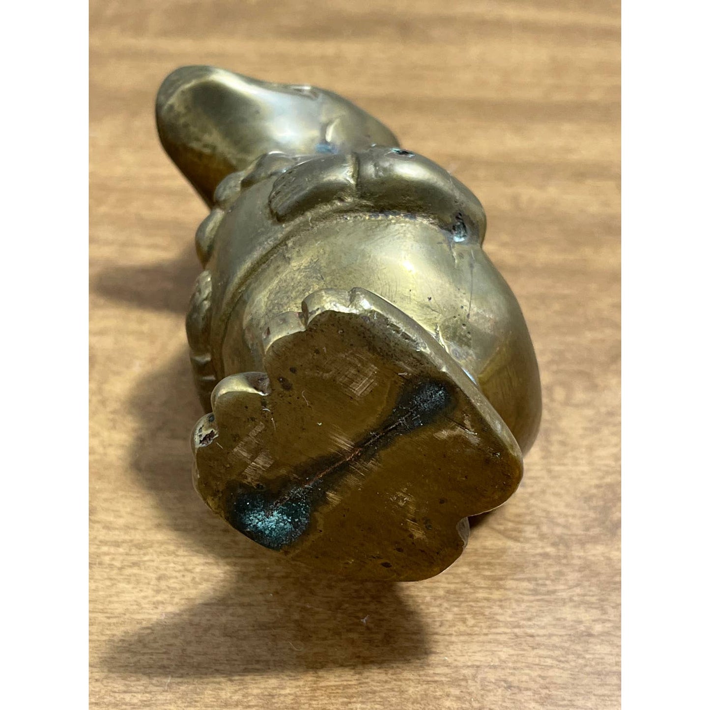 1950s Disney Heavy Brass Donald Duck Statue Figurine Paperweight 5.5”