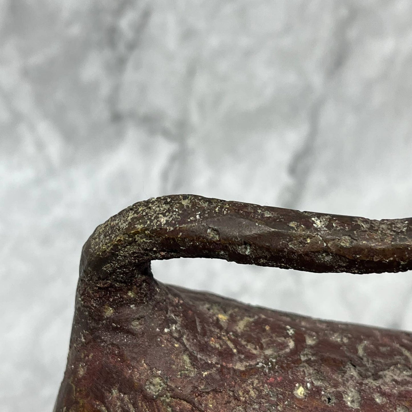Antique Bronze West African Tribal Benin Leopard Statue Nigeria 7x8.5” TD8