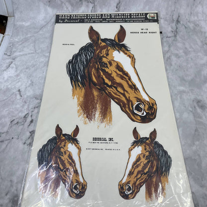 1977 NEW NOS Decorcal Sports & Wildlife Decal W-12 Horse Head Right FL5