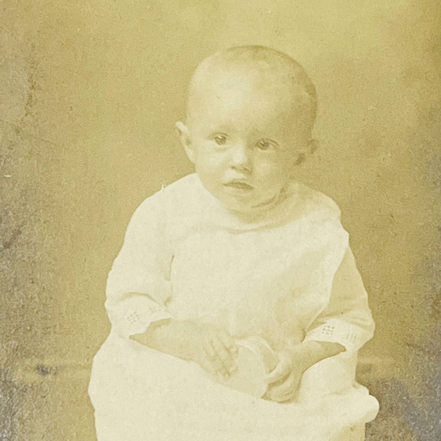 Early 1900s RPPC Portrait Toddler Ralph Lee Williams Mrs. Kate Crane PA9