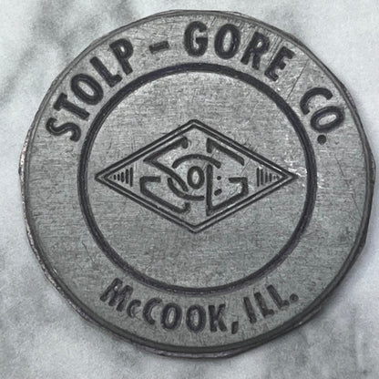 Vintage Printing Letterpress Printers Block Plate Stolp-Gore Co. McCook IL SE838