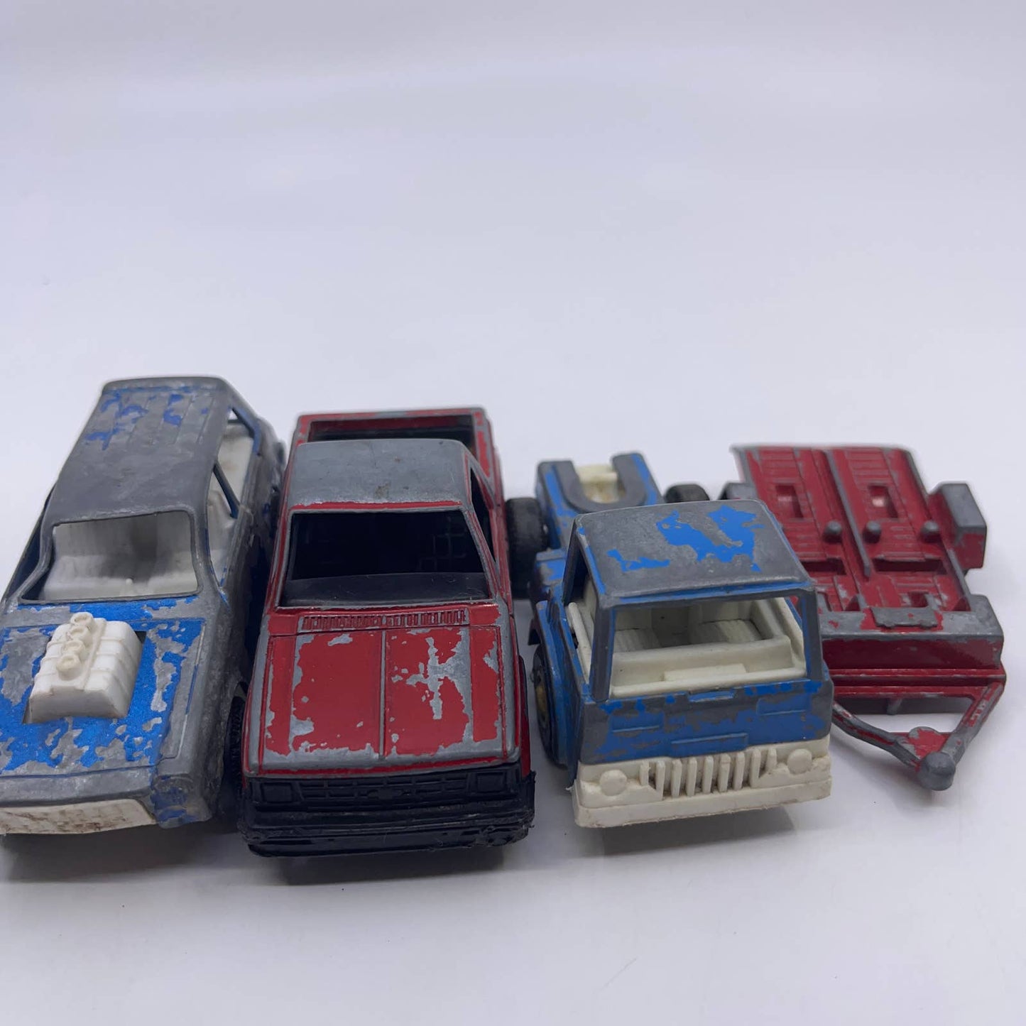 1970 Lot of 4 Tootsie Toy Die Cast Car Truck Trailer S-10 Vega TG8