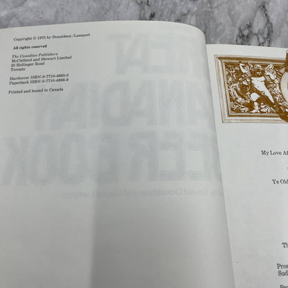 The Great Canadian Beer Book by Gerald Donaldson 1975 TK1