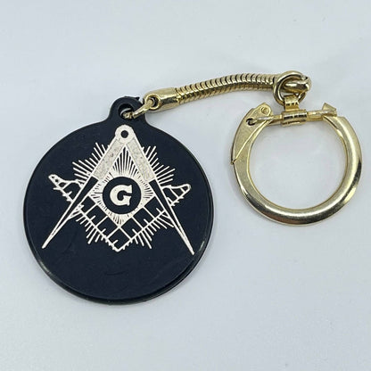 1962 Masonic Freemason Keychain Horicon #244 Rochelle IL SD1