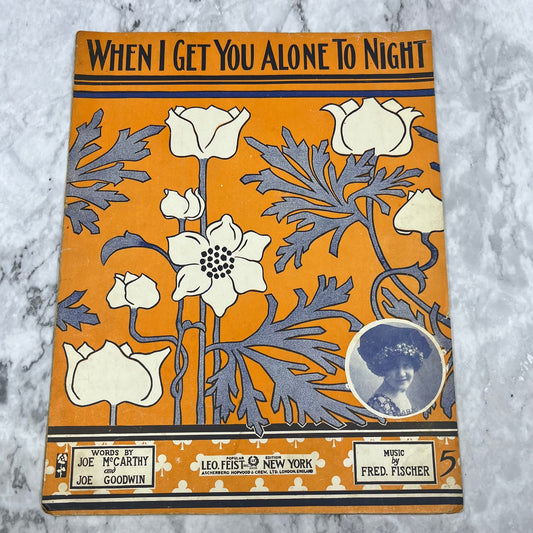 When I Get You Alone Tonight Sheet Music 1912 McCarthy Goodwin Fred Fischer V41-2