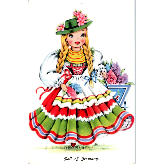 Doll of Germany - Dolls of Many Lands Series Original Postcard PB4