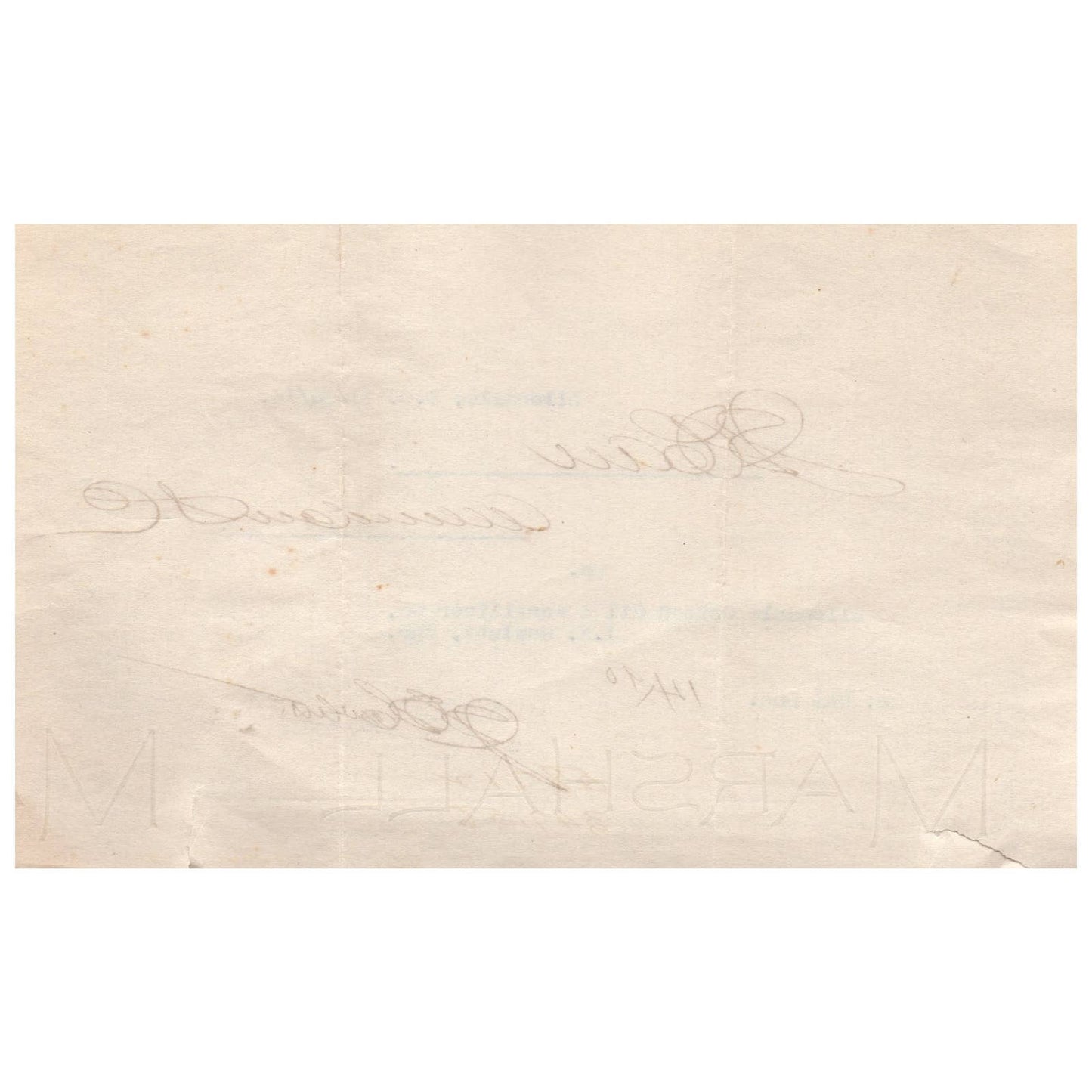 1913 Billlhead Allendale Cotton Oil & Fertilizer Co J.H. Hewlett SC AD1