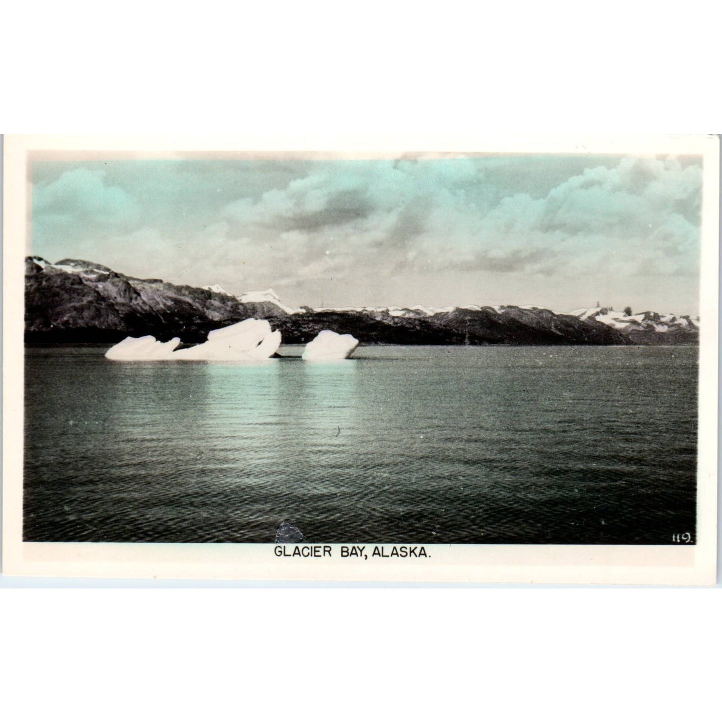 Glacier Bay Color RPPC Alaska Original Postcard TK1-30