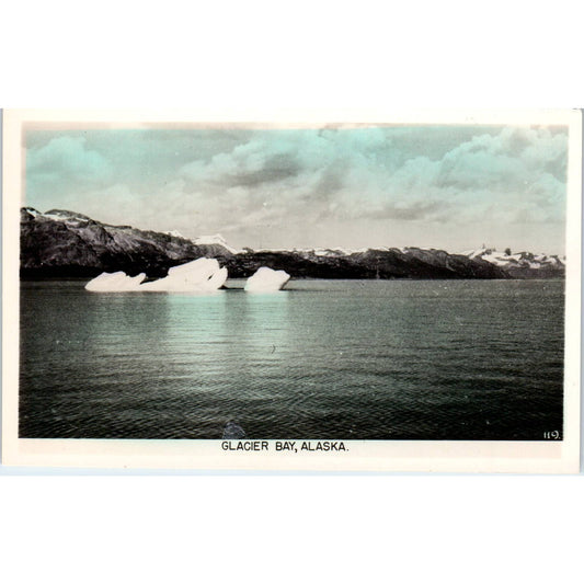 Glacier Bay Color RPPC Alaska Original Postcard TK1-30