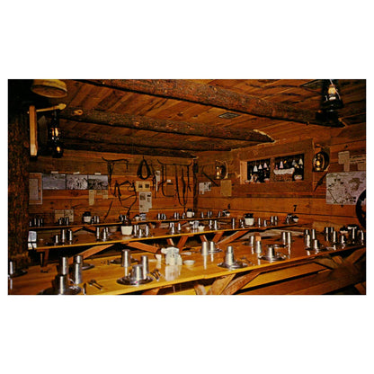 Vintage Postcard - Mining Camp Restaurant Dining Room Mesa AZ AD9