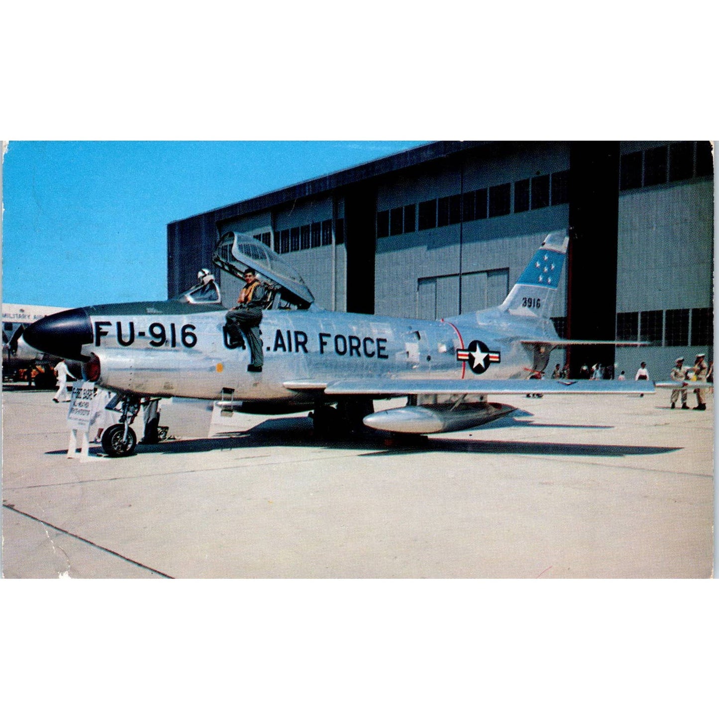 Vintage Postcard F86-D All Weather Fighter Interceptor Plane EA3