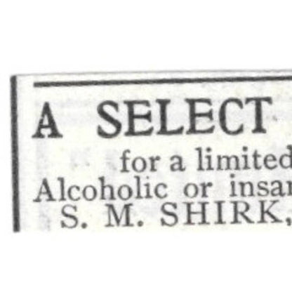 A Select Modern Home S.M. Shirk MD Stamford Conn - 1903 Original Ad TJ8-7-7