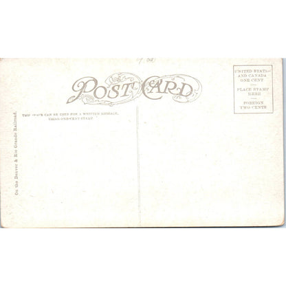 Train Going through the Royal Gorge, Colorado Original Postcard TK1-29