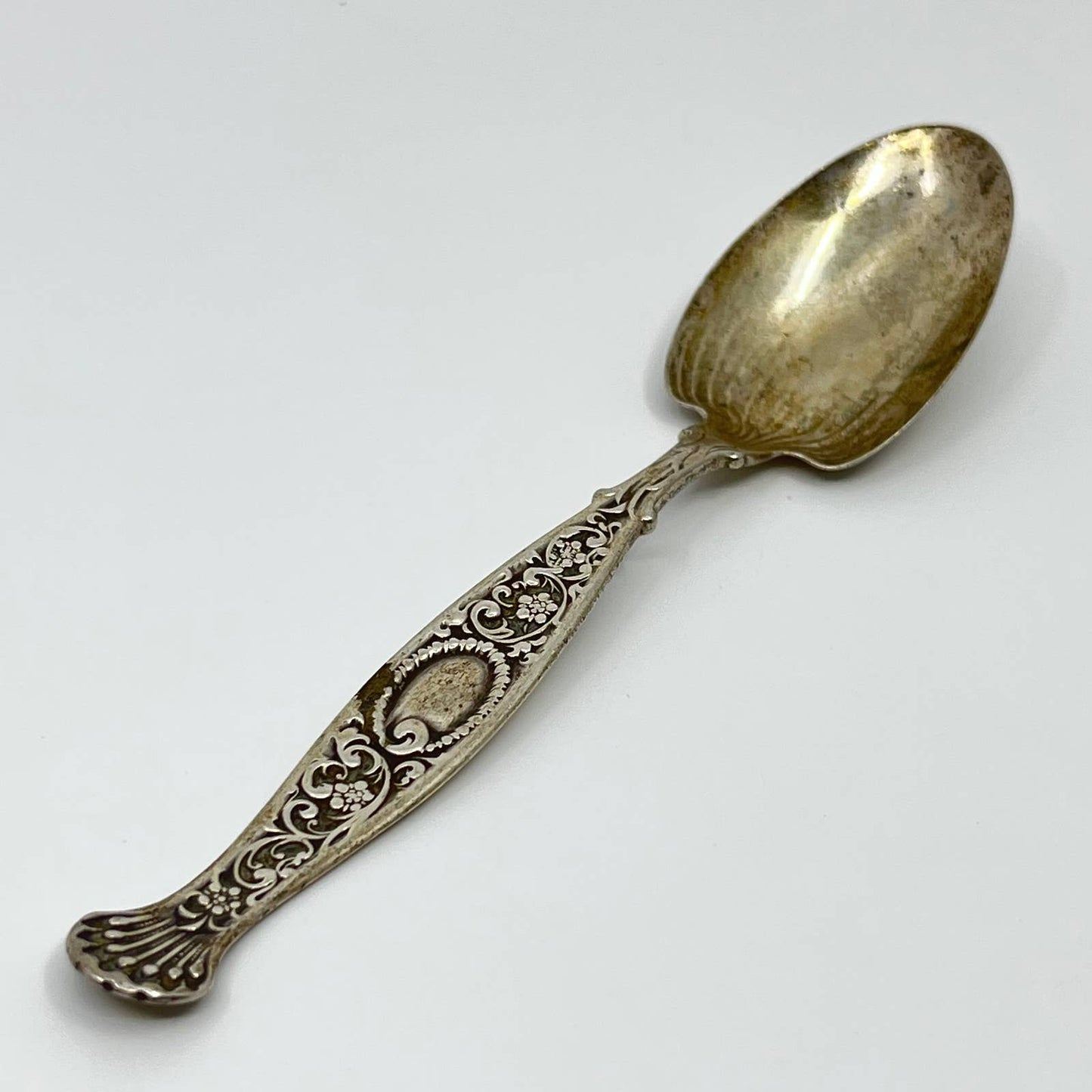 Whiting Hyperion Sterling Silver 6" Spoon RHOADS teaspoon Monogram SALLIE SC4