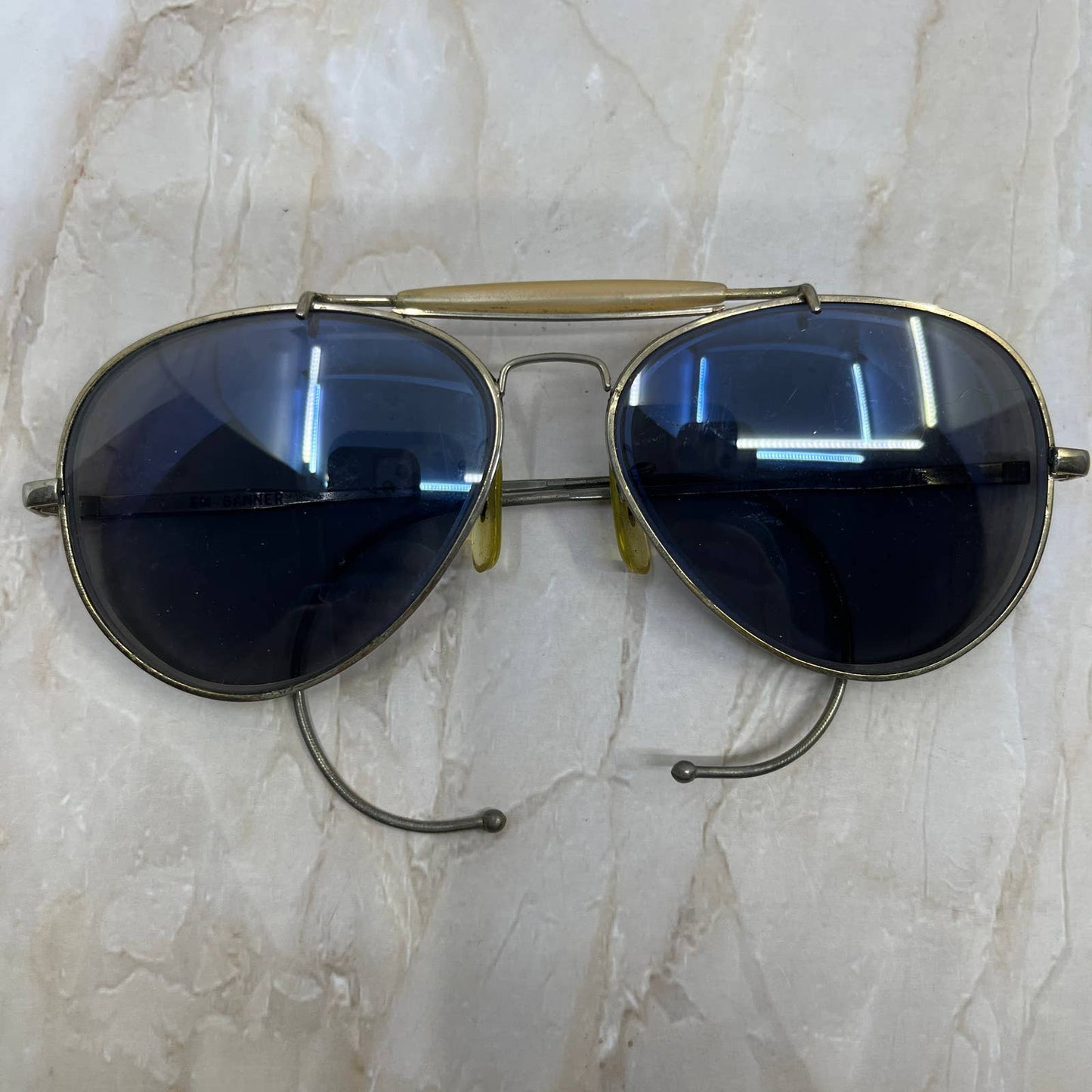 Retro Sterling Optical Wrap Arm Aviator Sunglasses Eyeglasses Frames TJ1-G2-2