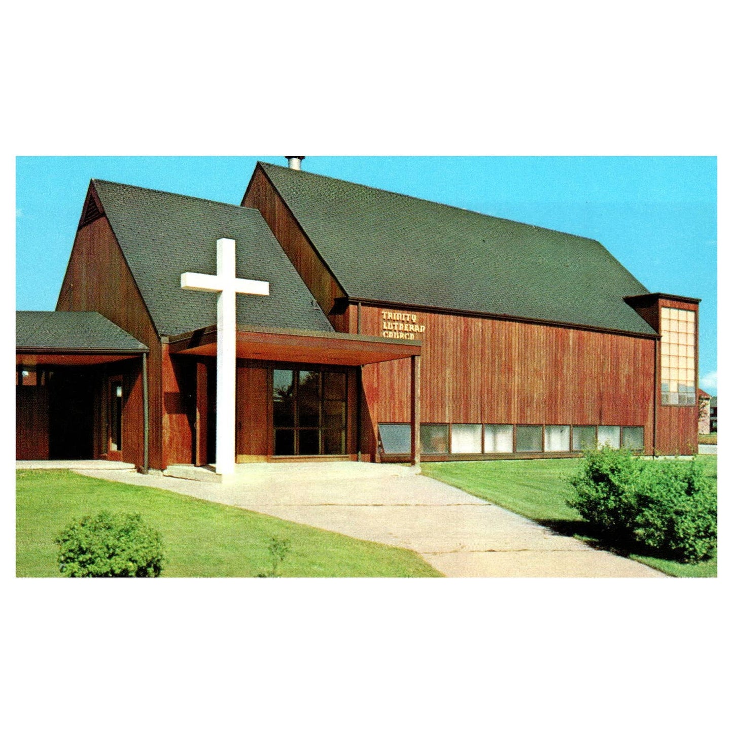 Vintage Postcard - Trinity Lutheran Church Park Forest Illinois TJ6-1