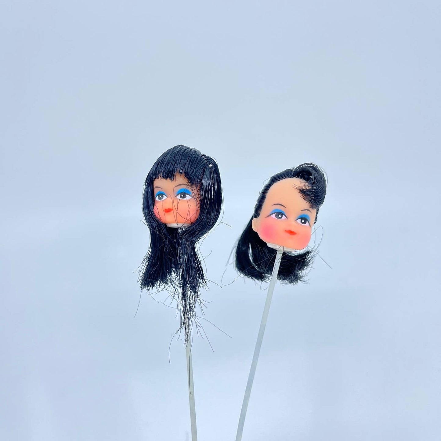Vintage NOS Doll Head With Long Pick Lot of 2 SD1