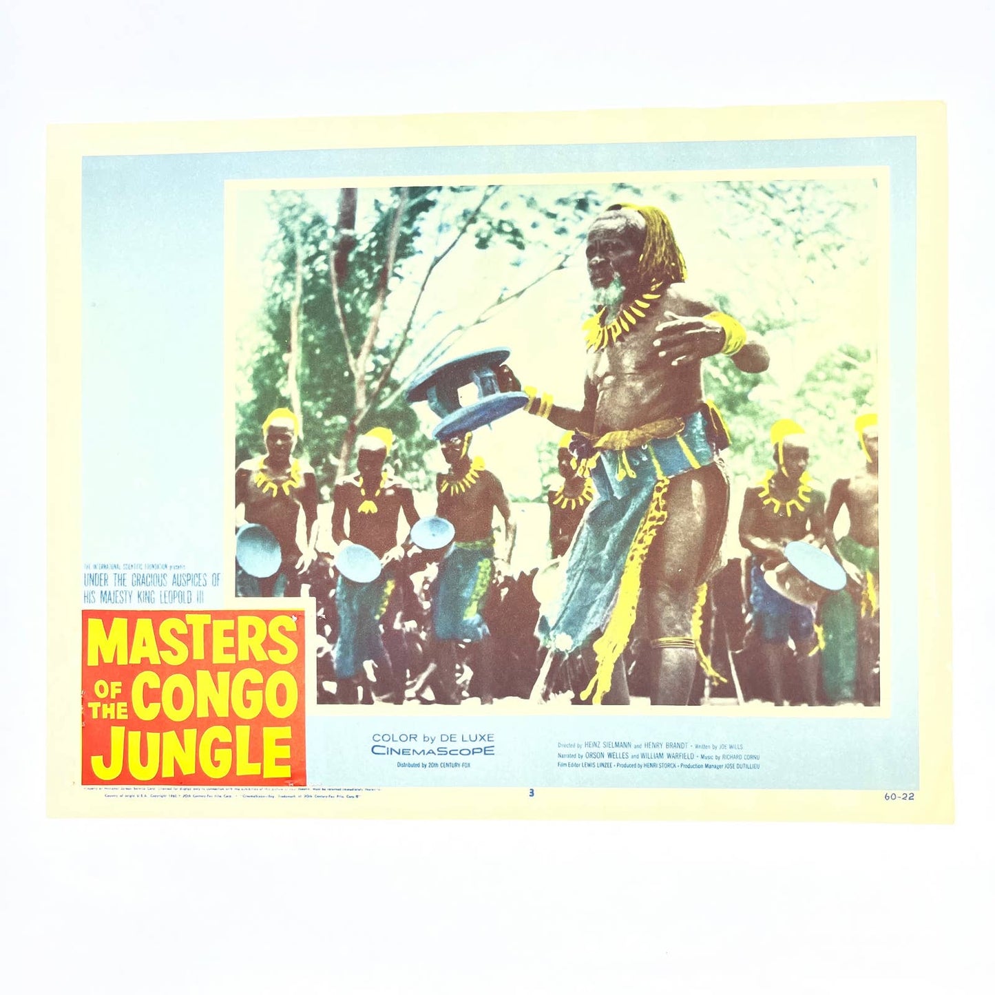 1960 Masters of the Congo Jungle Heinz Sielmann Lobby Card #3 FL4